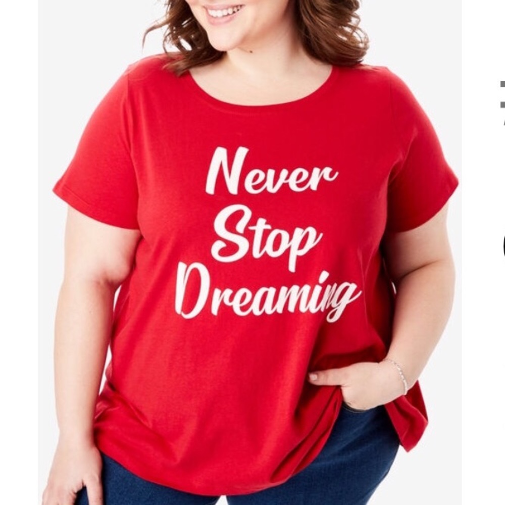 NWT 18/20 Red inspirational T-shirt